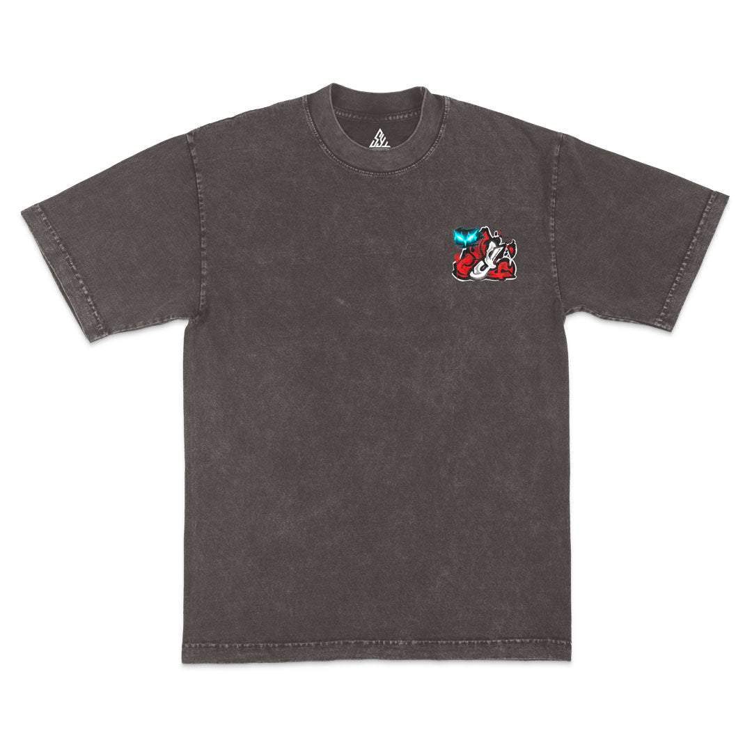Blood Knight Heavyweight Mineral Wash Tee - Cocoa