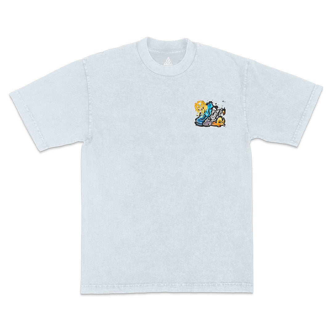 Death Dealer Heavyweight Mineral Wash Tee - Ice Grey Mineral