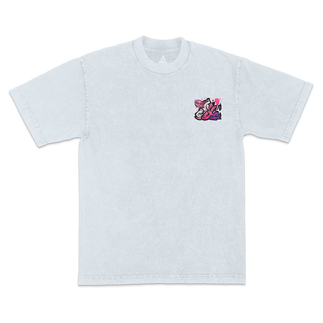 Silk Cyclone Heavyweight Mineral Wash Tee - Ice Grey