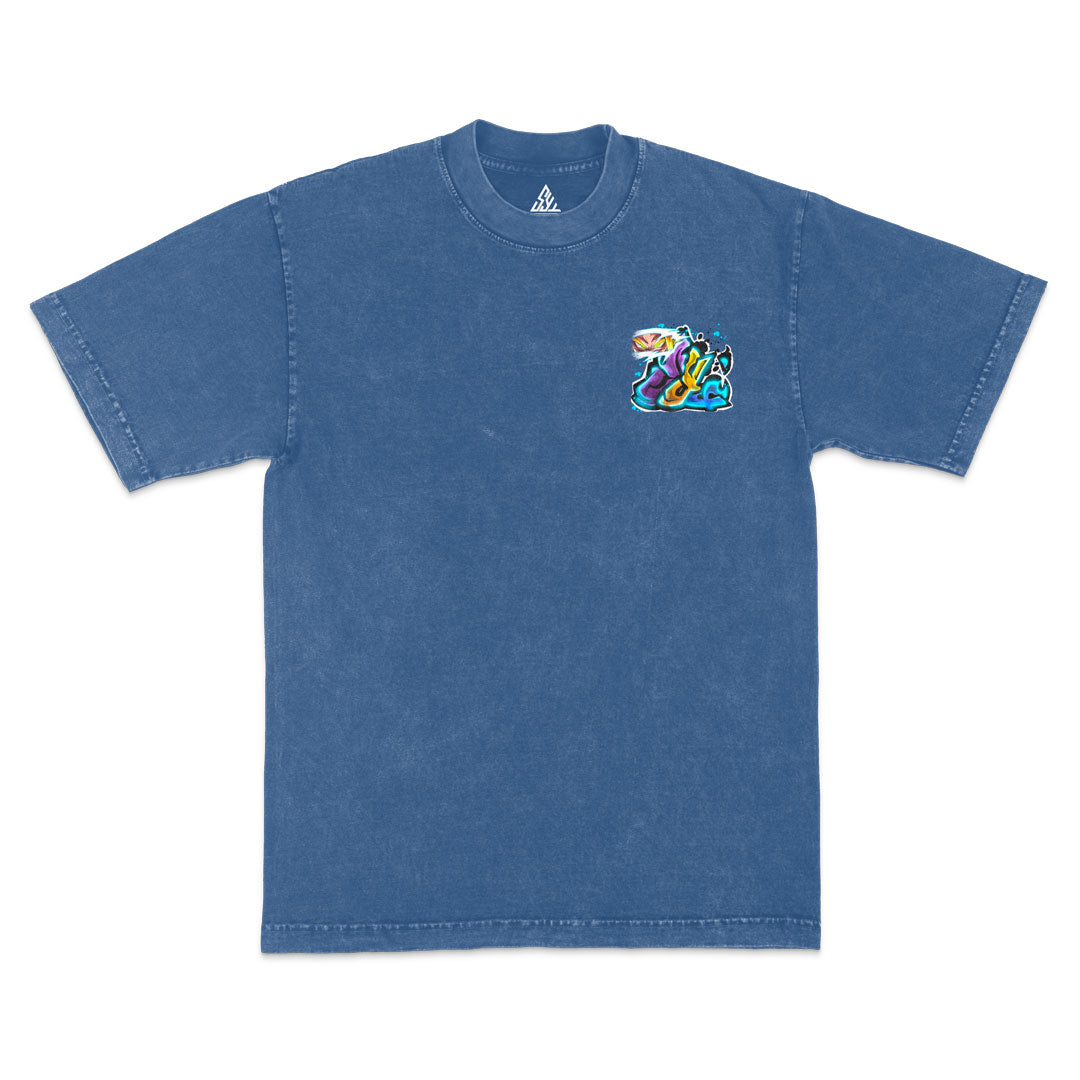 Awakened Potential Heavyweight Mineral Wash Tee - Indigo