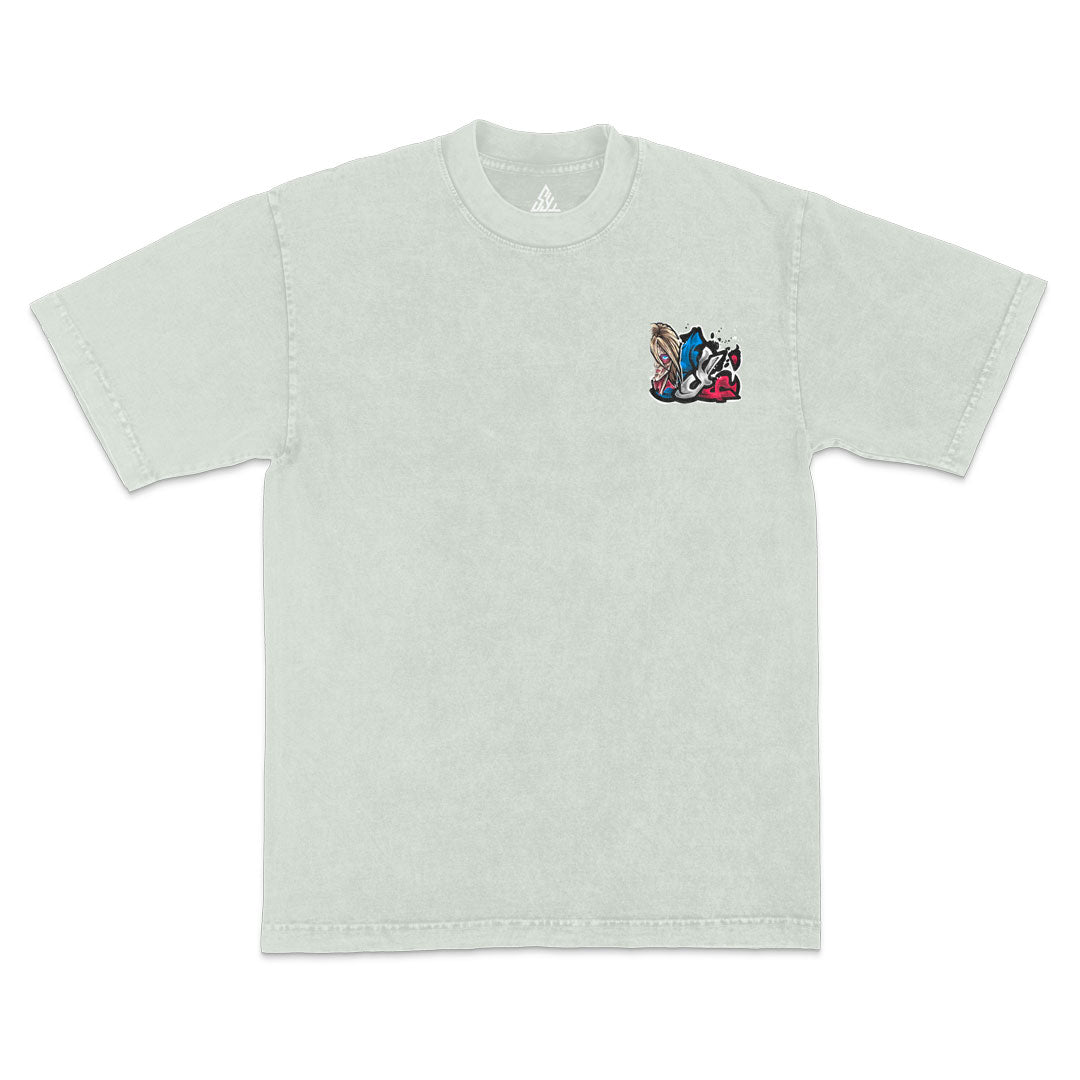 Hardshift Heavyweight Mineral Wash Tee - Limestone