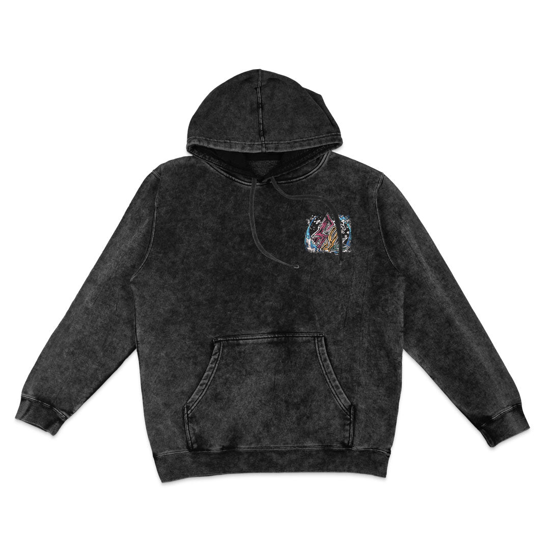 Dead Calm Mineral Wash Hoodie - Black