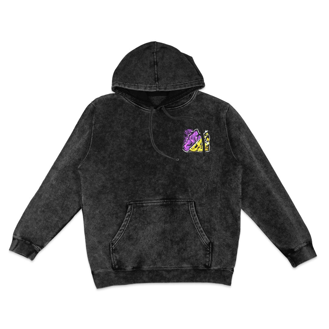 Advance! Mineral Wash Hoodie - Black