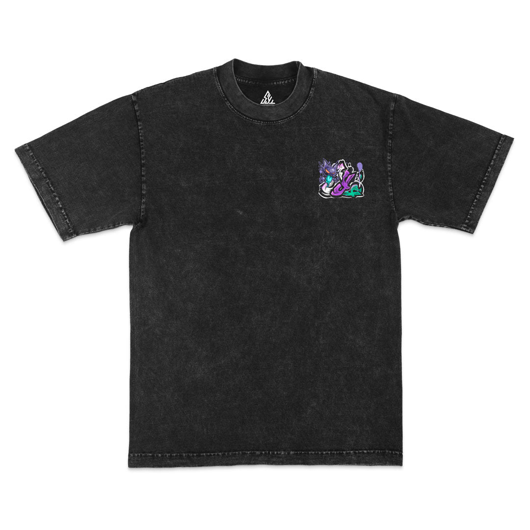Haunted Origins Heavyweight Mineral Wash Tee - Black