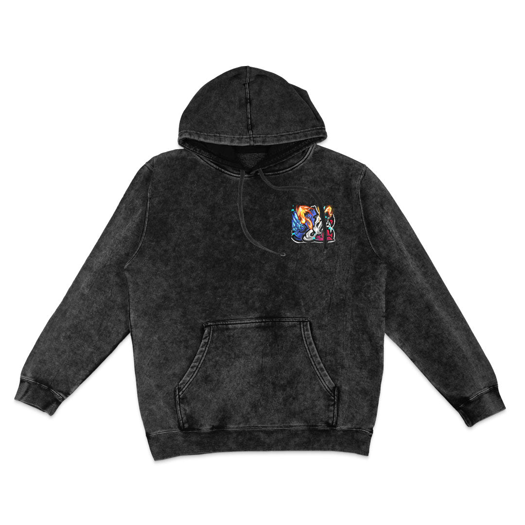 Duality Mineral Wash Hoodie - Black