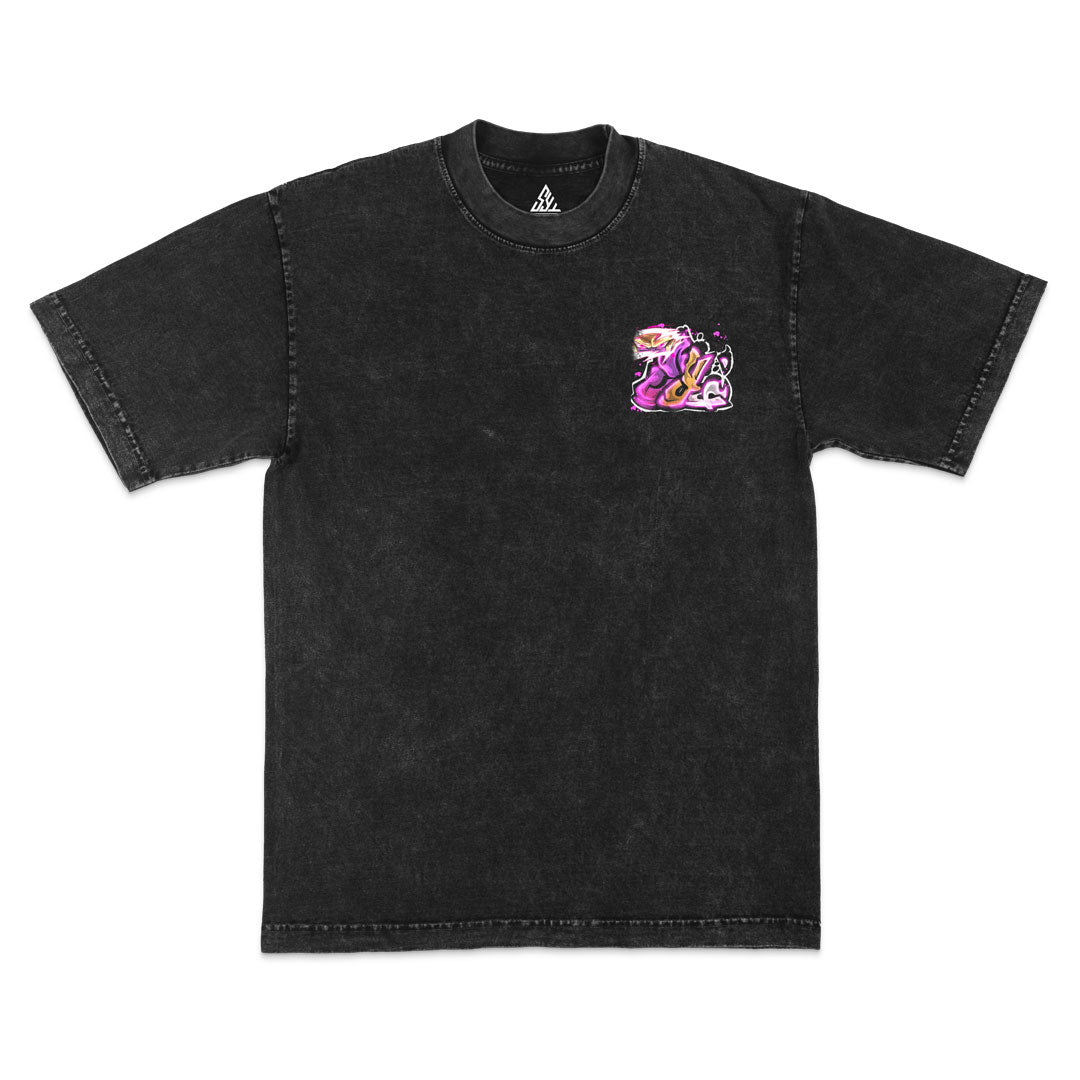 Cold Conqueror Heavyweight Mineral Wash Tee - Black
