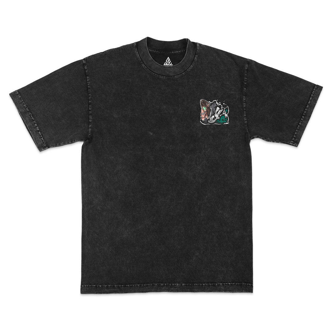 Wrathborne Heavyweight Mineral Wash Tee - Black