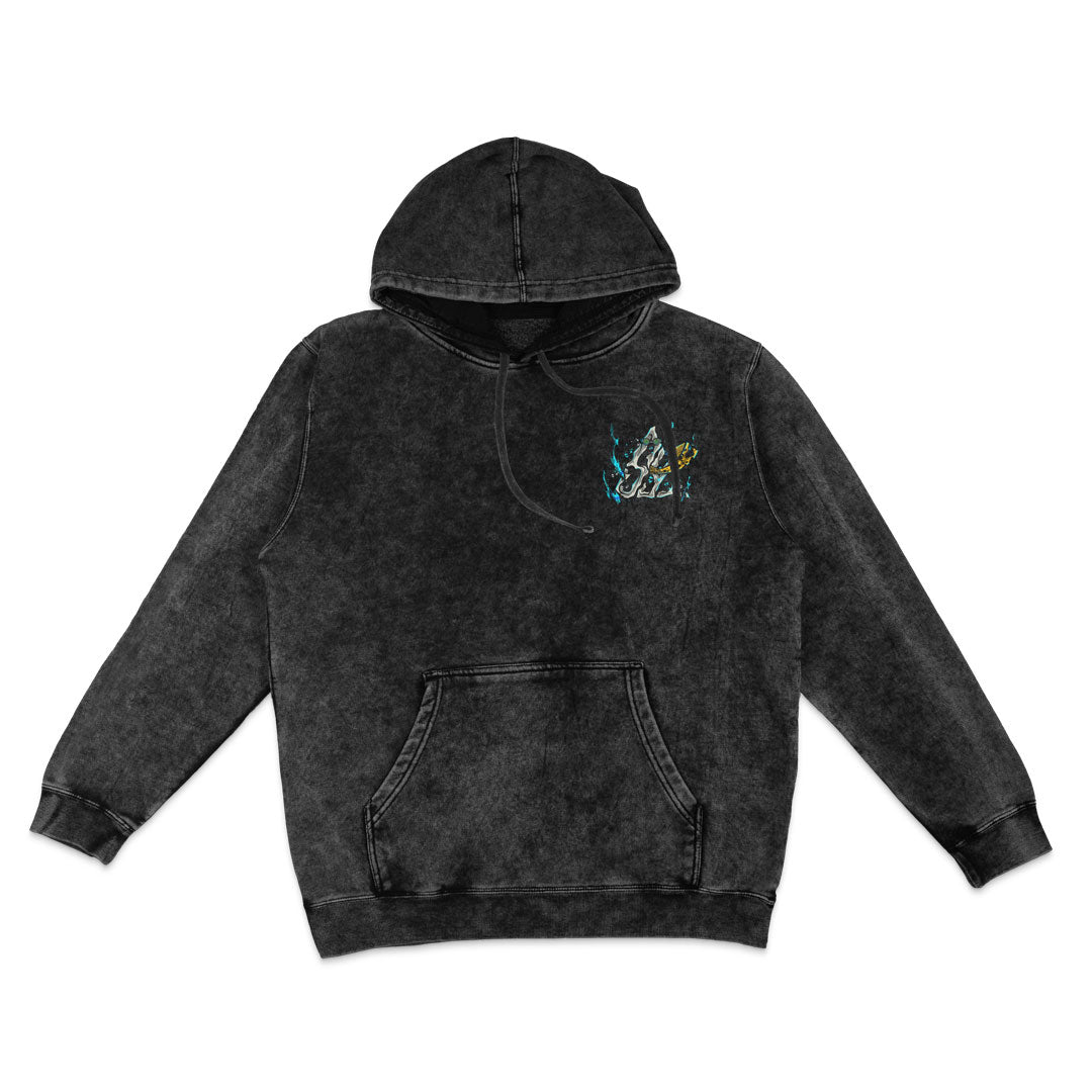 Overtime Mineral Wash Hoodie - Black