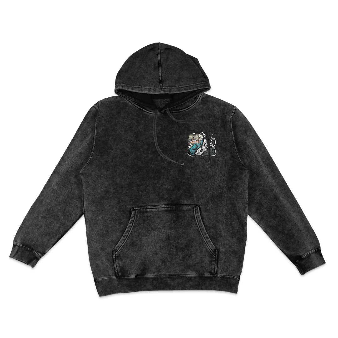 Rising Marksman Mineral Wash Hoodie - Black