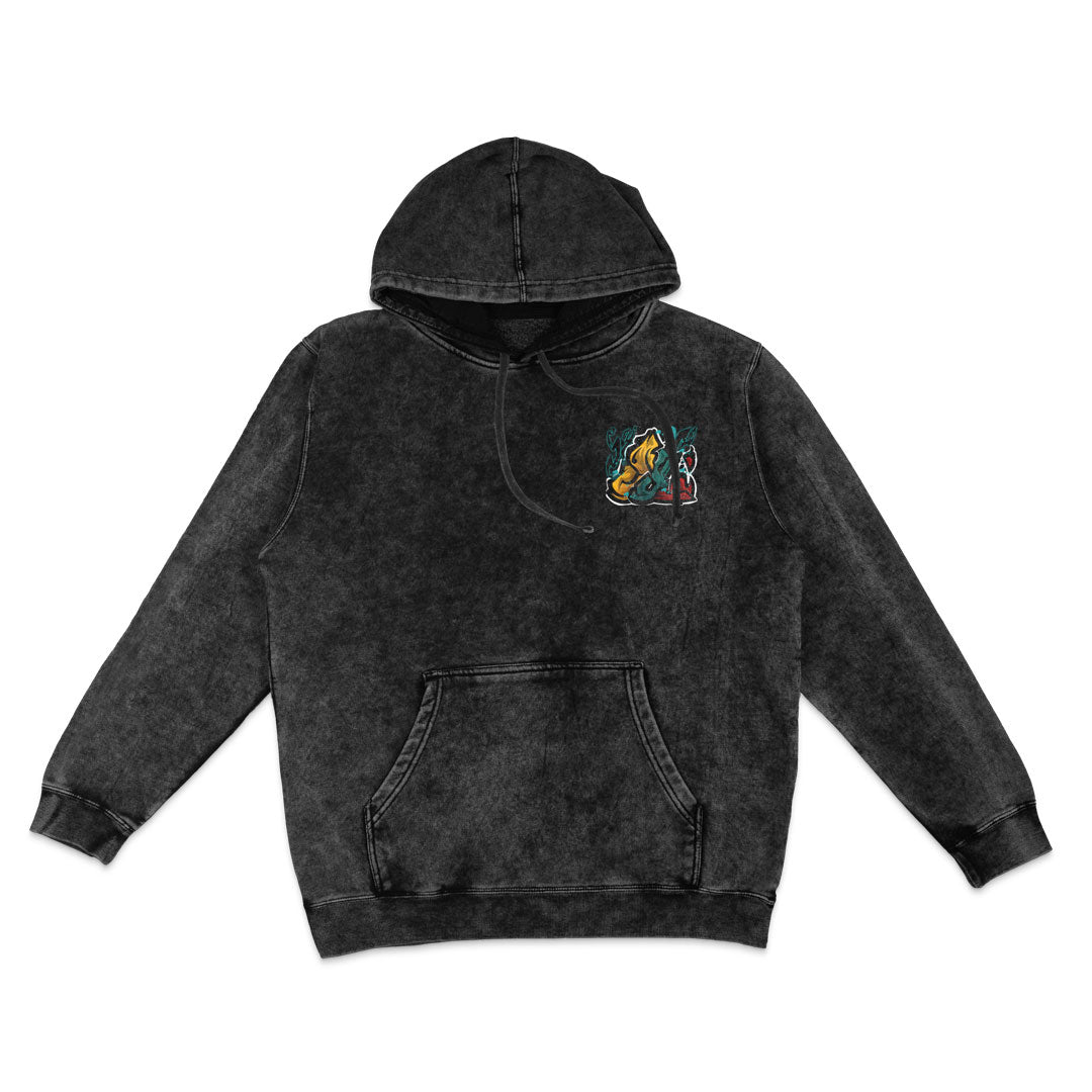 Weight of One Mineral Wash Hoodie - Black