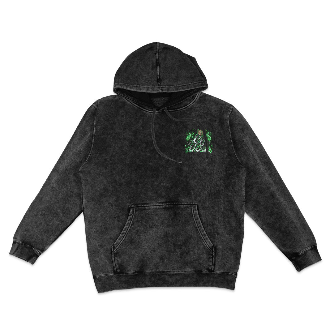 Soul King Mineral Wash Hoodie - Black