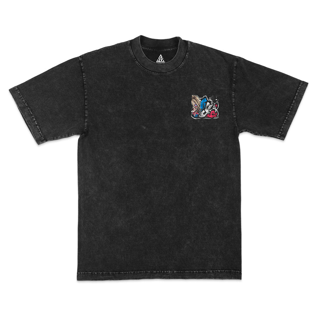Hardshift Heavyweight Mineral Wash Tee - Black