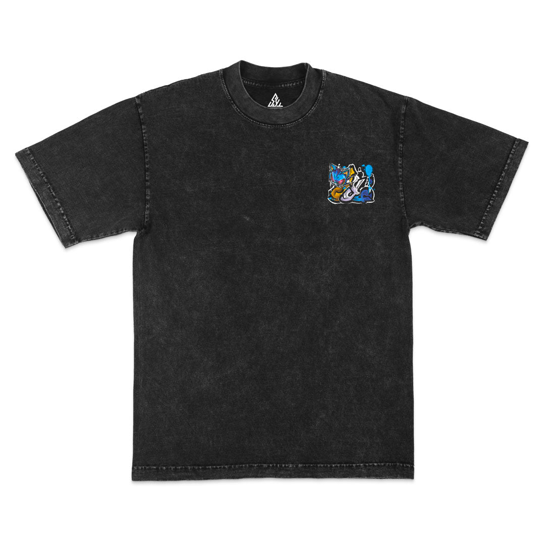 Metal Overdrive Mineral Wash Tee - Black