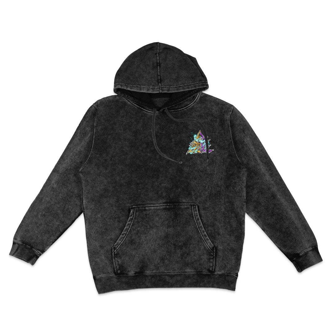 Resonance Mineral Wash Hoodie - Black