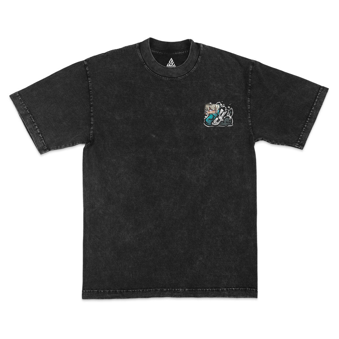 Rising Marksman Heavyweight Mineral Wash Tee - Black