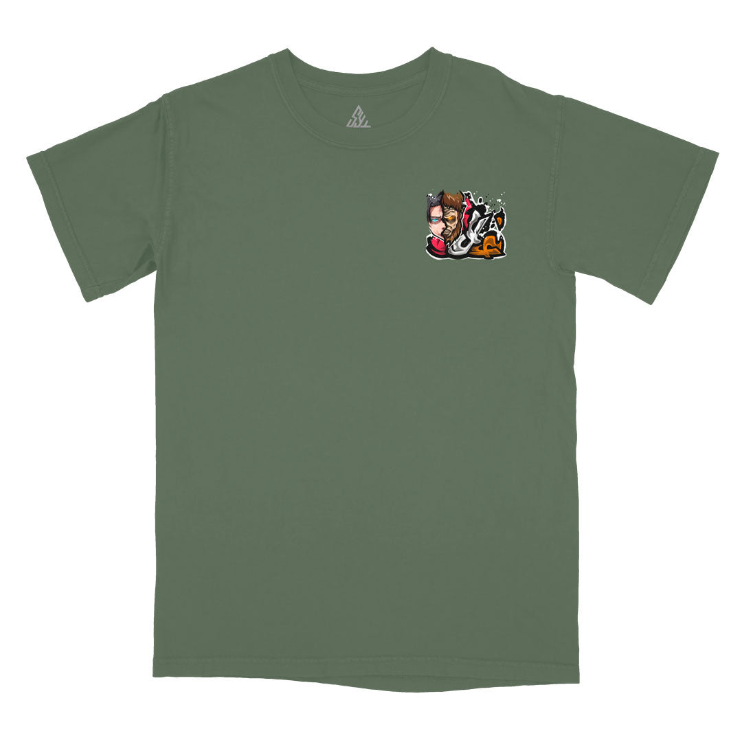 Brutal Reckoning Heavyweight Tee - Moss