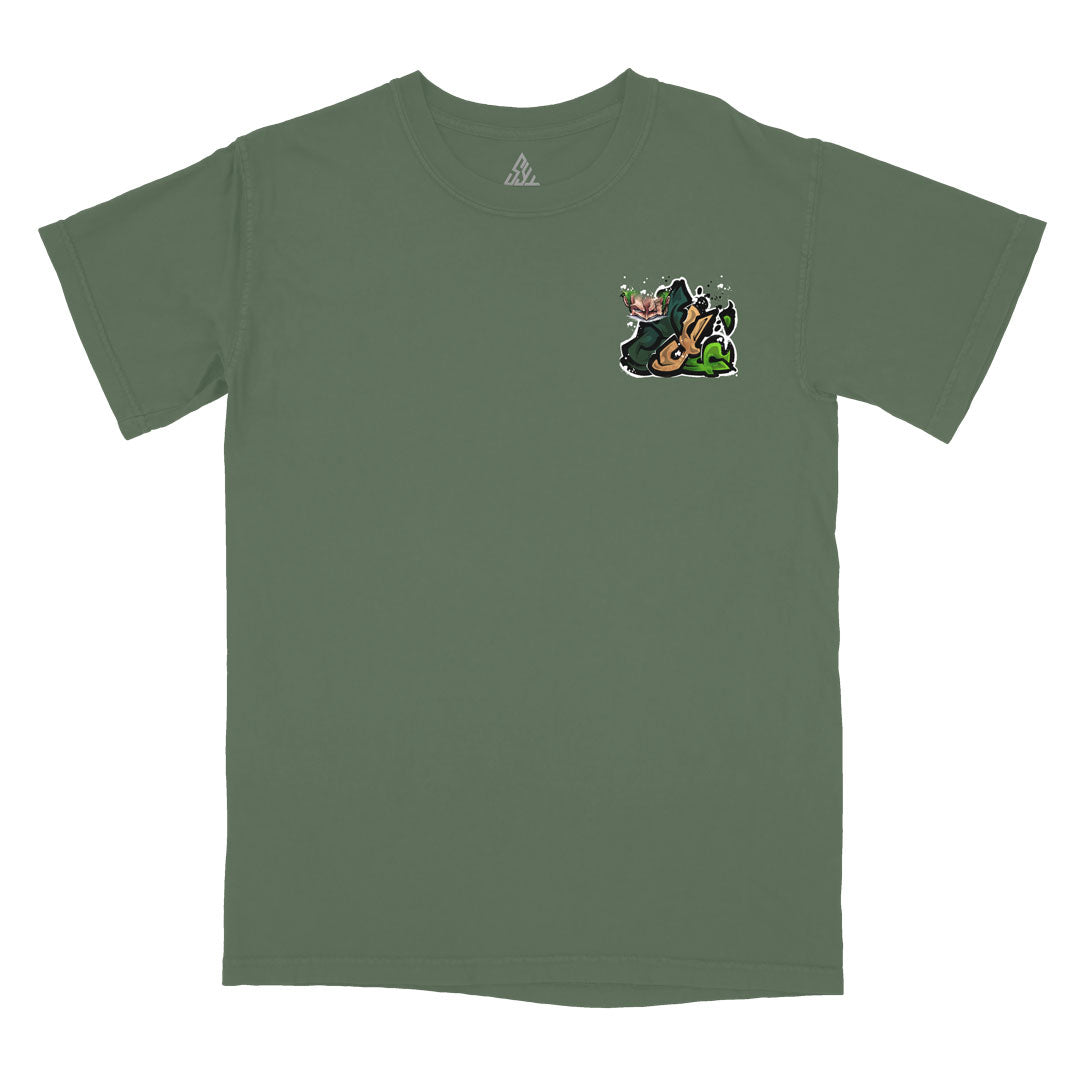 Three Sword Oath Heavyweight Tee - Moss