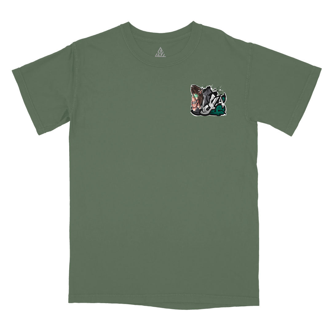 Wrathborne Heavyweight Tee - Moss