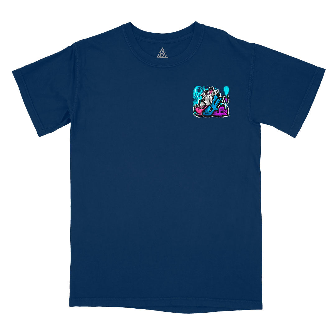 Burn Notice Heavyweight Tee - Navy