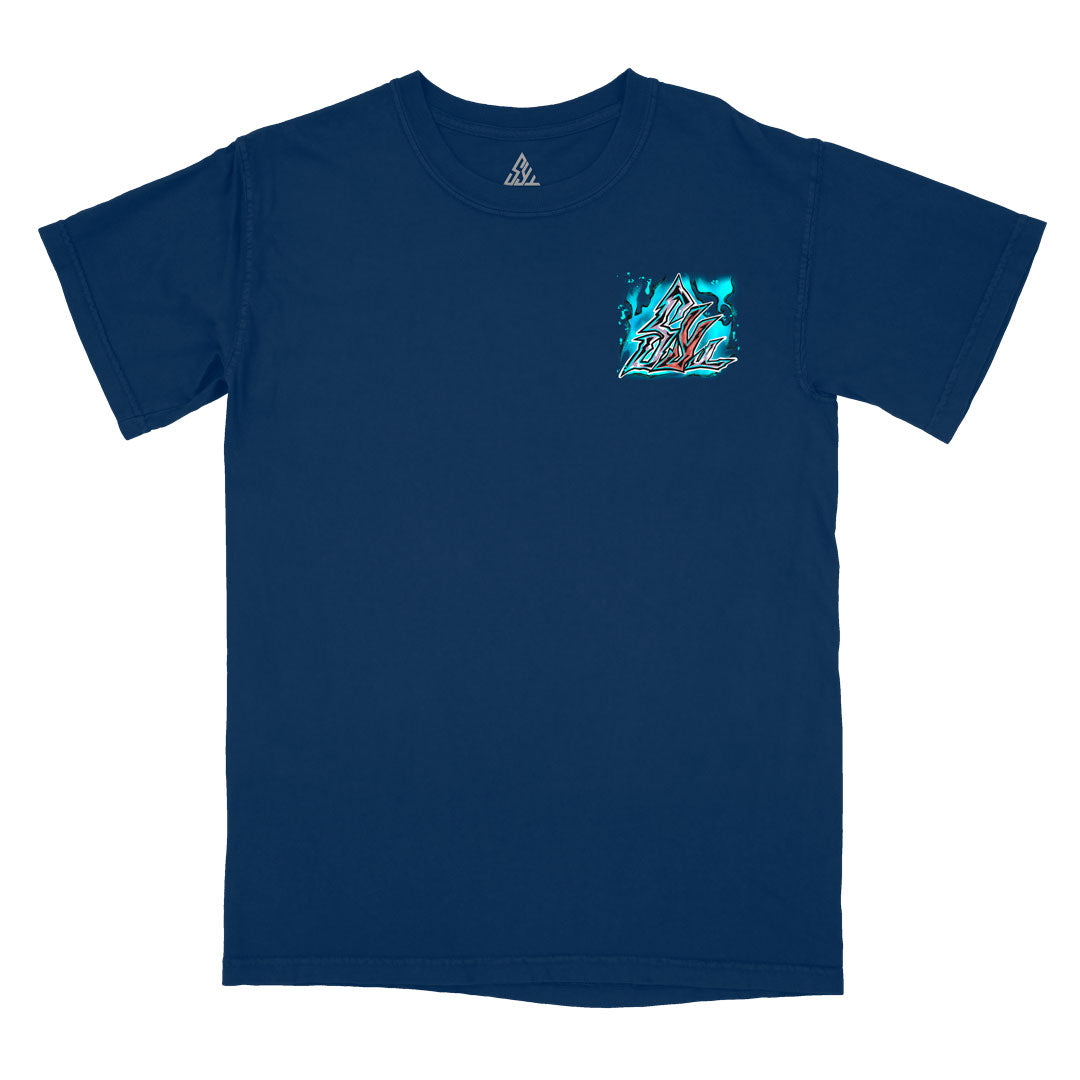 Brotherly Brawler Heavyweight Tee - Navy