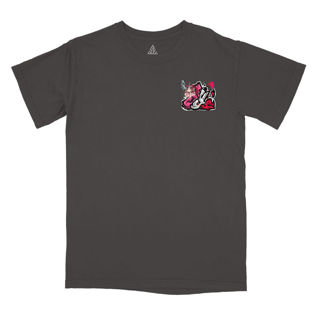 Sunfire & Fangs Heavyweight Tee - Pepper