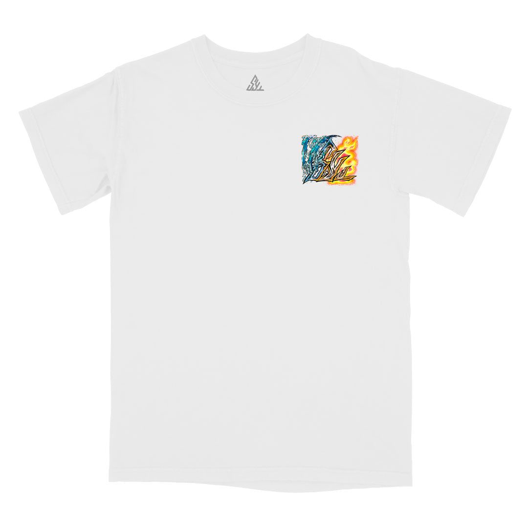Burning Will Heavyweight Tee - White