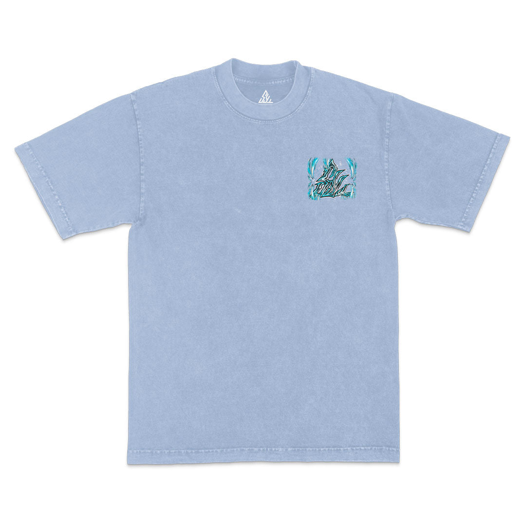 Untamed Blade Heavyweight Mineral Wash Tee - Arctic