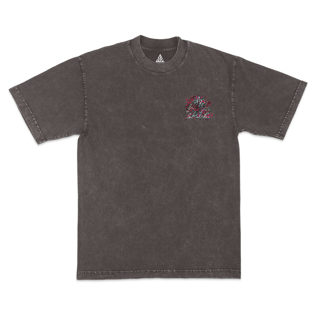Bloodcurdle Heavyweight Mineral Wash Tee - Cocoa
