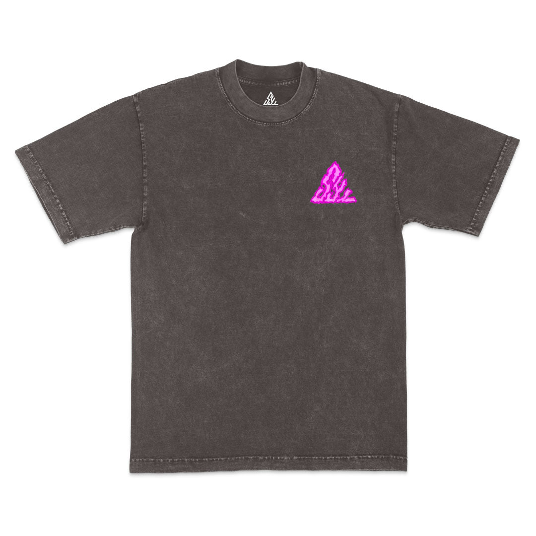 Bungee Gum Heavyweight Mineral Wash Tee - Cocoa