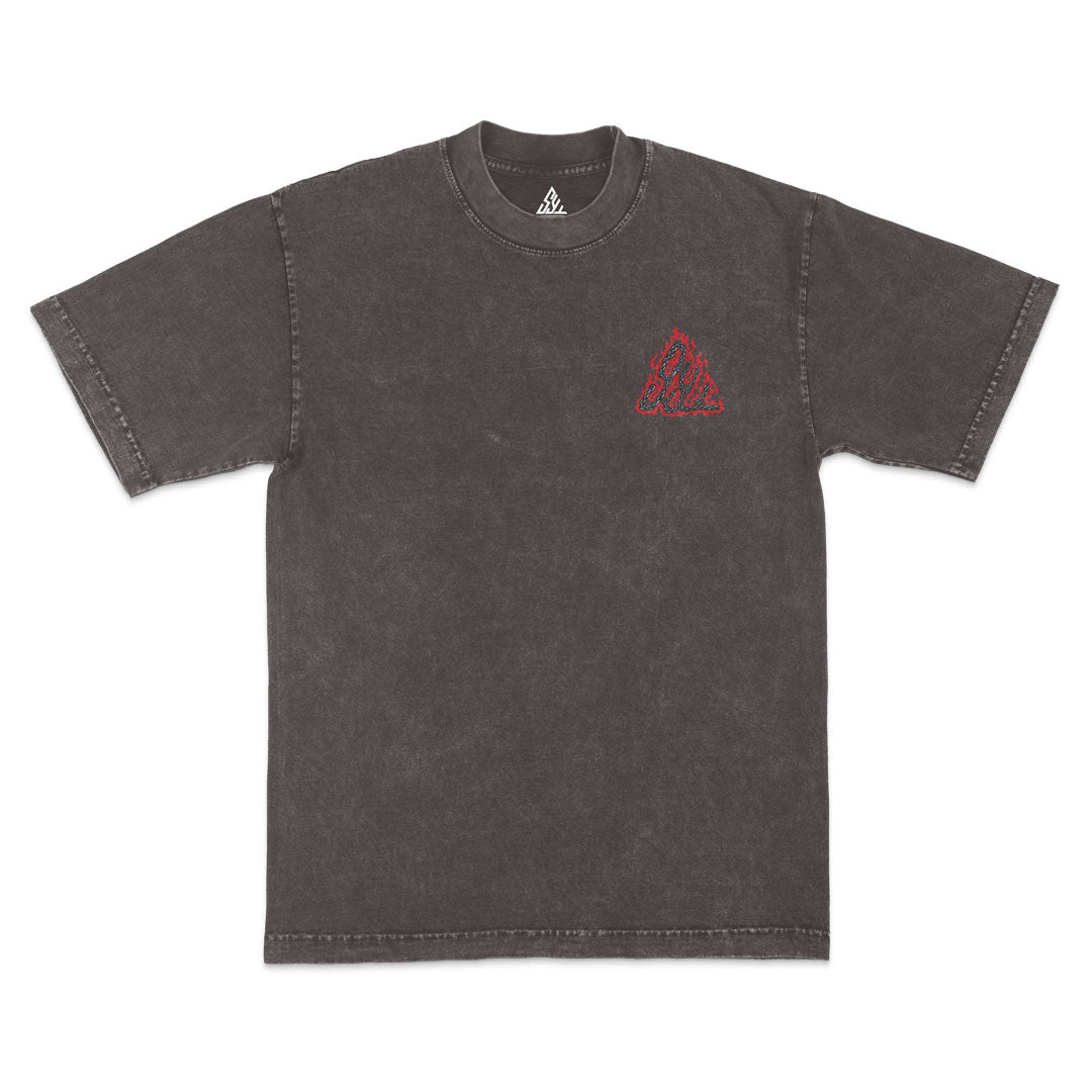 The Last Kurta Heavyweight Mineral Wash Tee - Cocoa