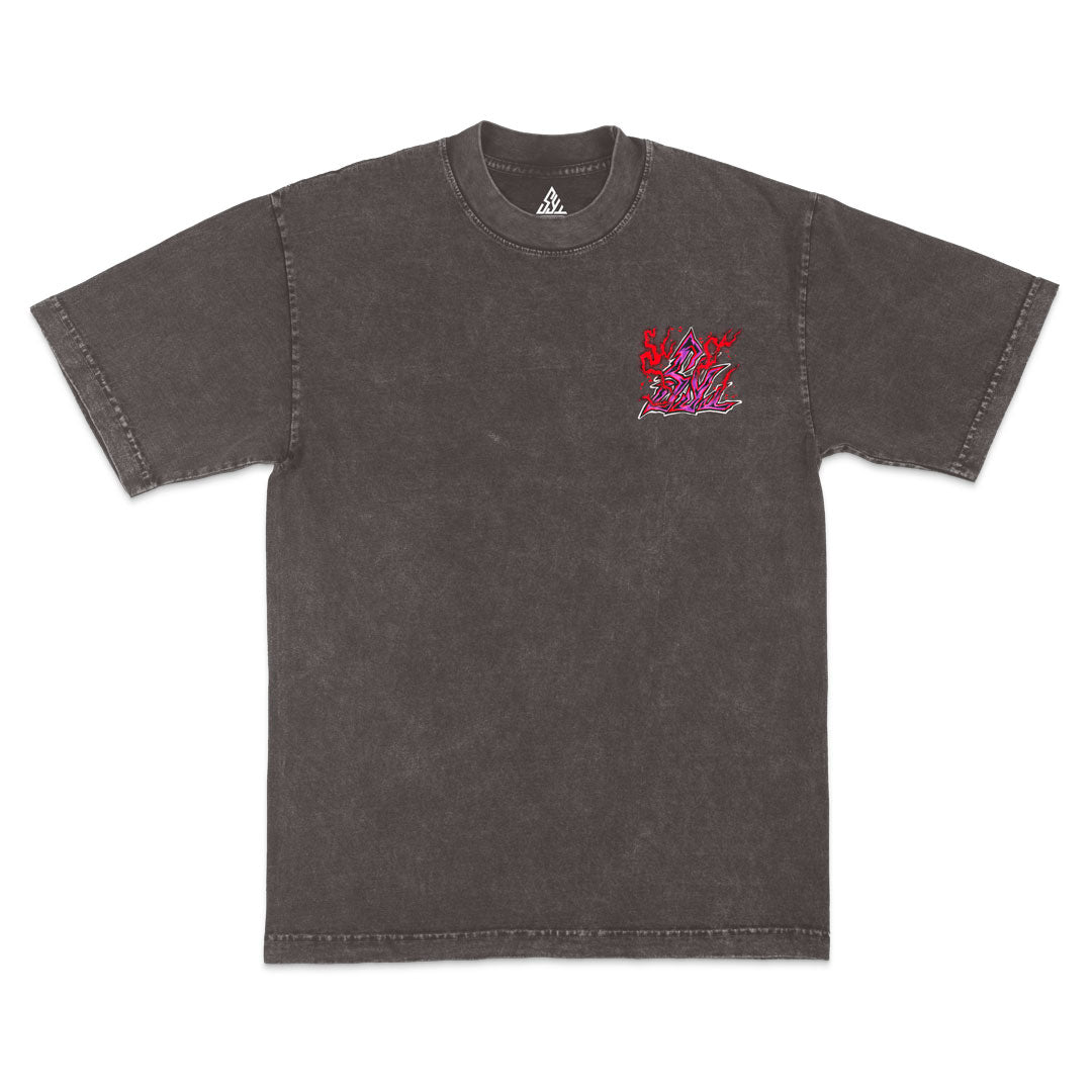 Curse Conqueror Heavyweight Mineral Wash Tee - Cocoa