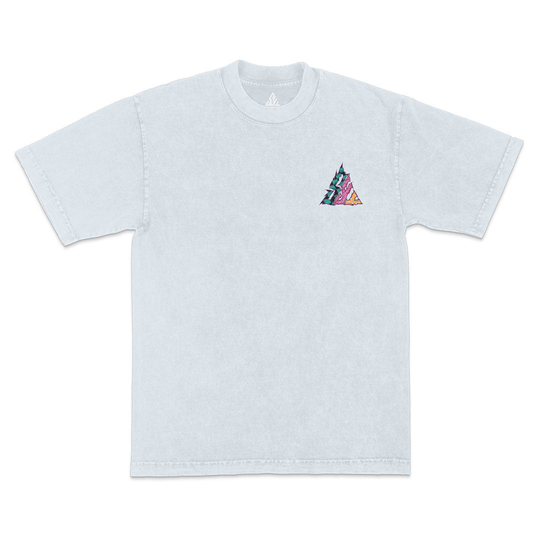 Slayers Gang Heavyweight Mineral Wash Tee - Ice Grey