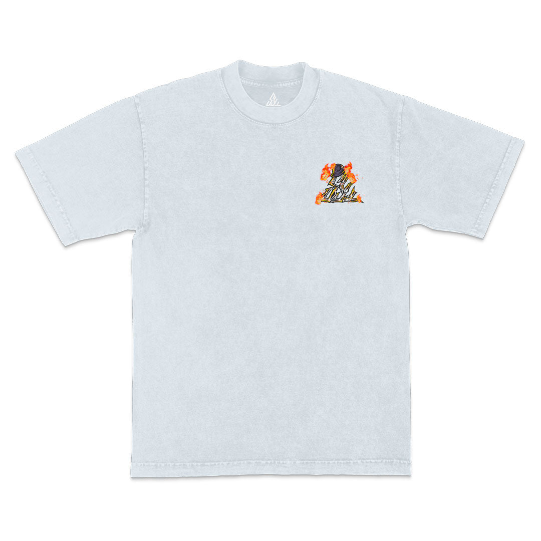Anti-Hero Heavyweight Mineral Wash Tee - Ice Grey