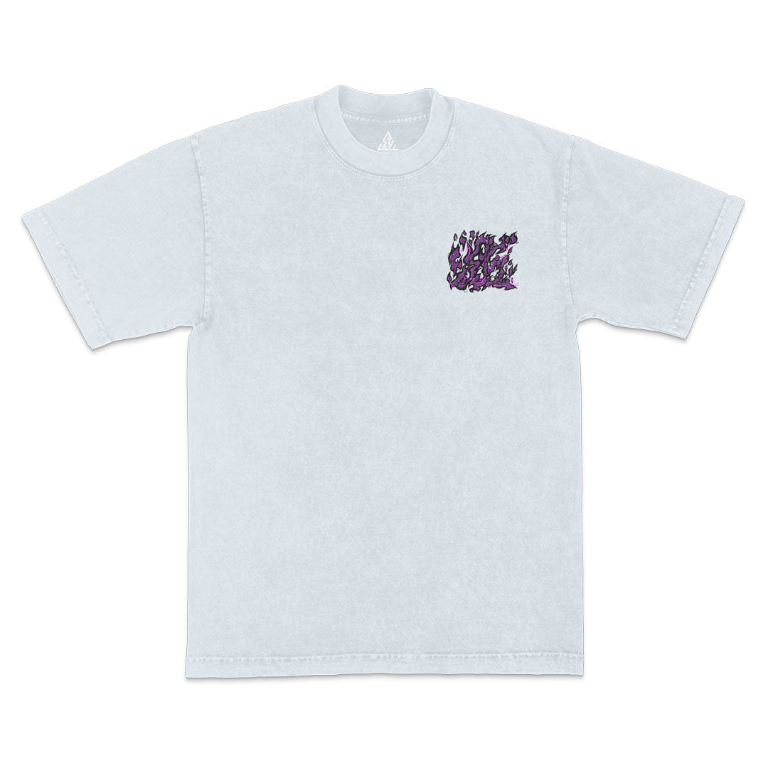 Black Bull Captain Heavyweight Mineral Wash Tee - Ice Grey