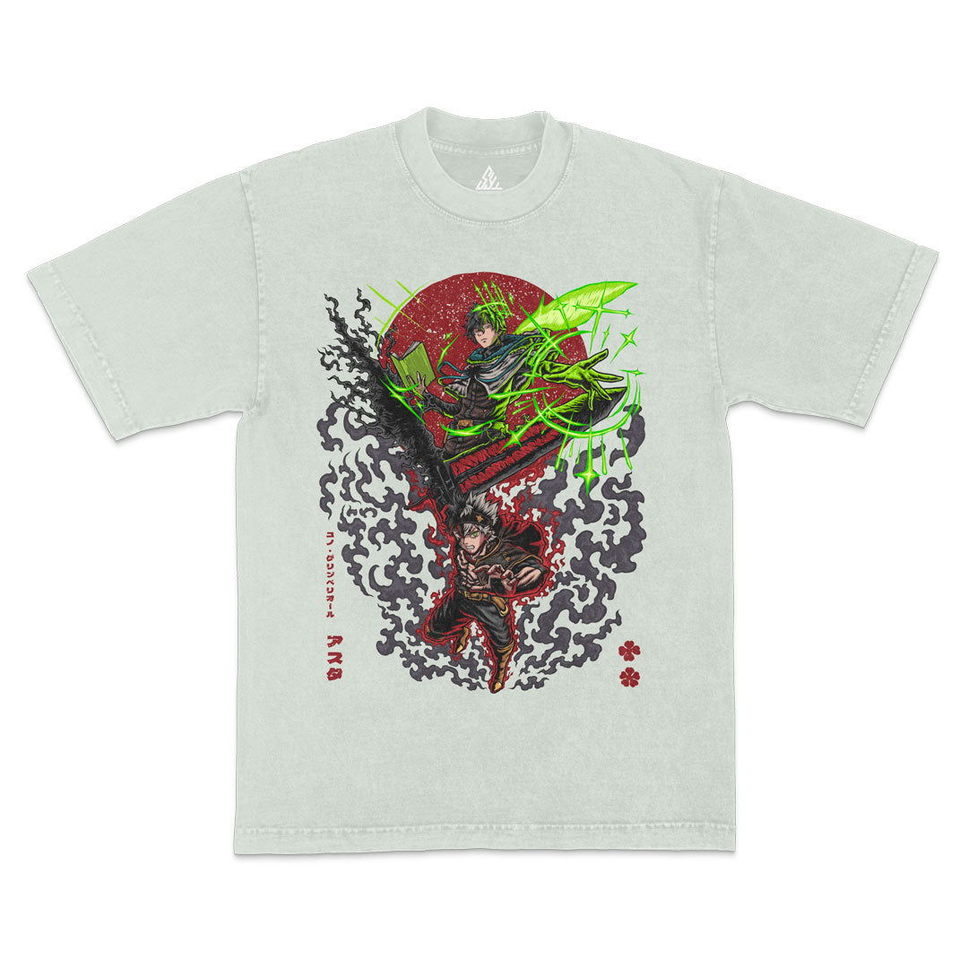 Rivals of Hage Heavyweight Mineral Wash Tee - Limestone