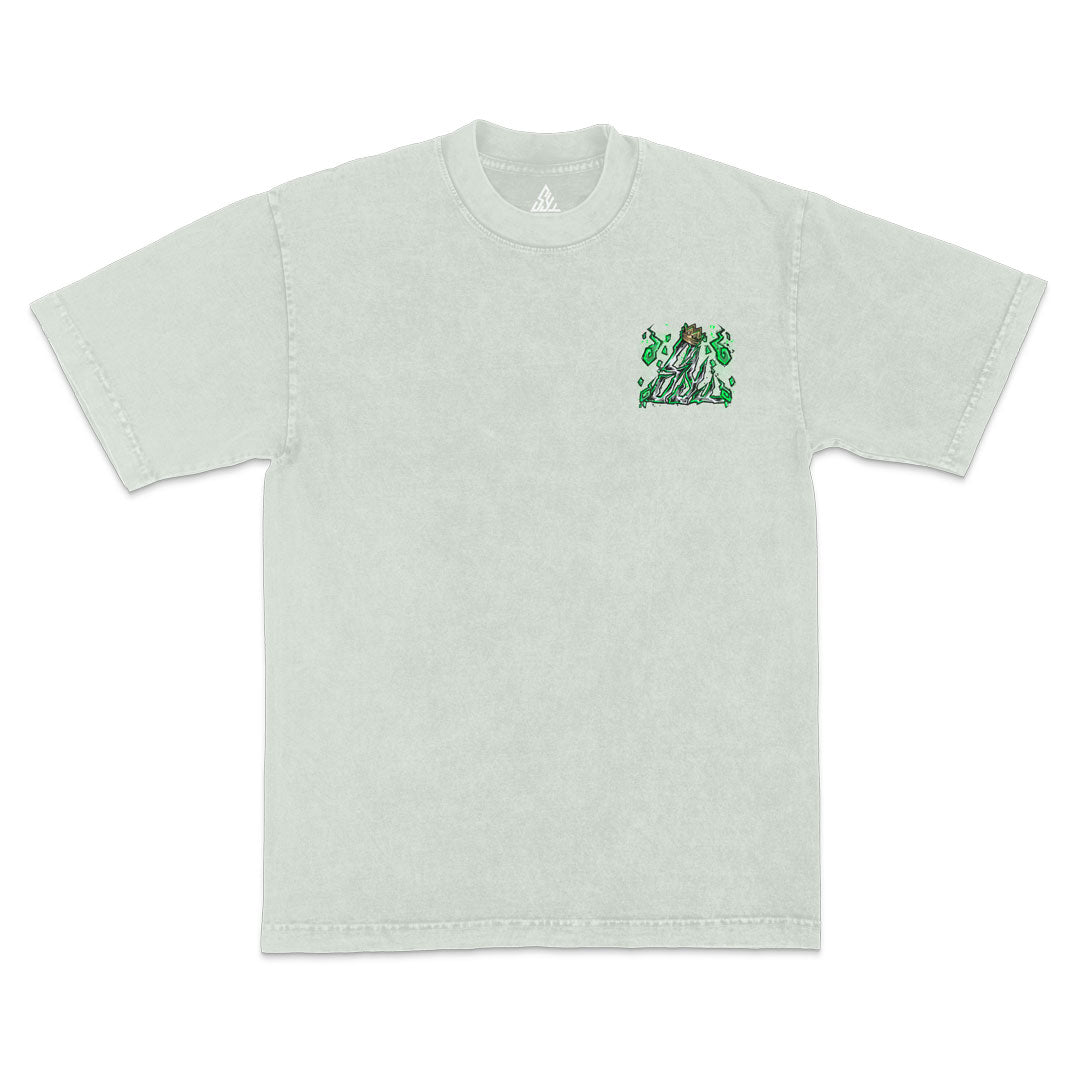Soul King Heavyweight Mineral Wash Tee - Limestone
