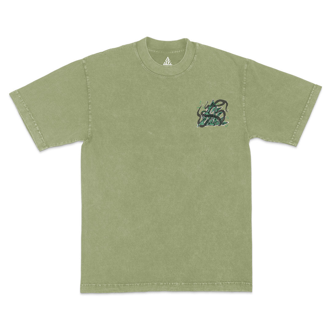 Umbral Unseen Heavyweight Mineral Wash Tee - Matcha