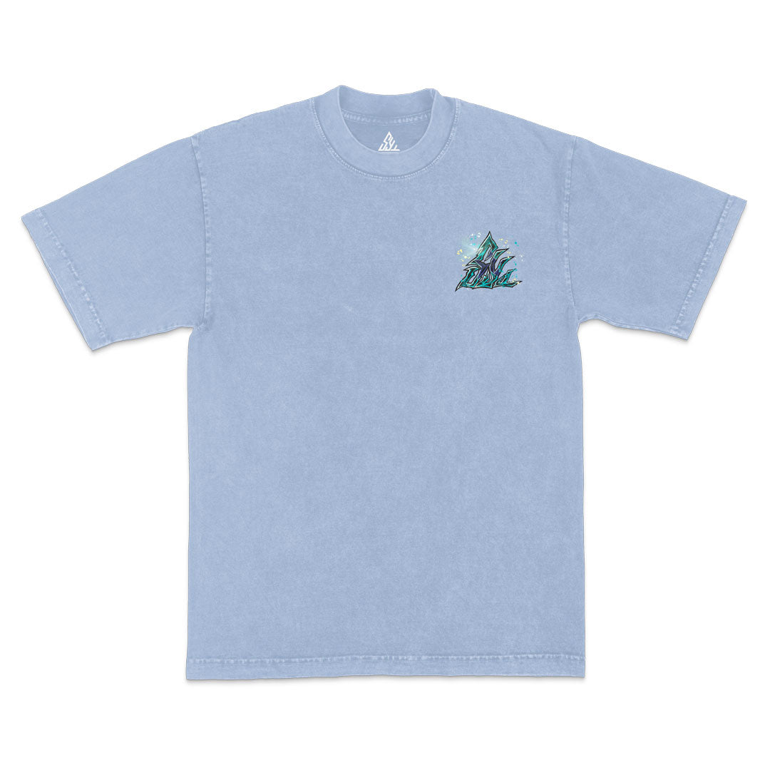 Cyborg Heavyweight Mineral Wash Tee - Arctic