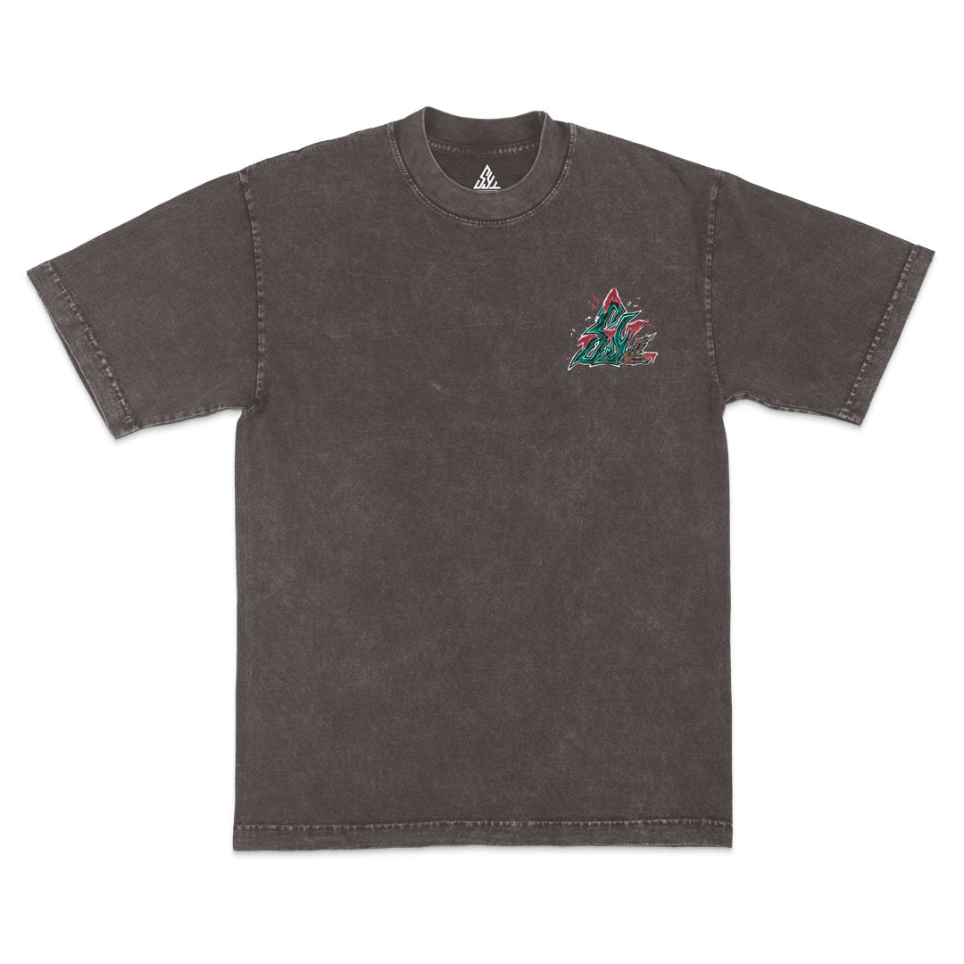 Rage Unleashed Heavyweight Mineral Wash Tee - Cocoa