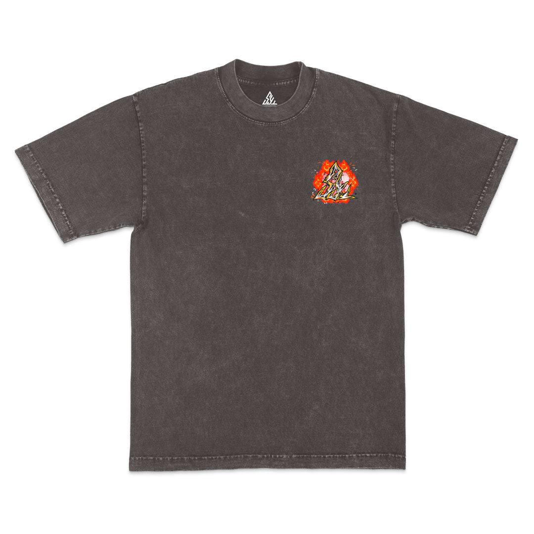 Crimson Moon Heavyweight Mineral Wash Tee - Cocoa