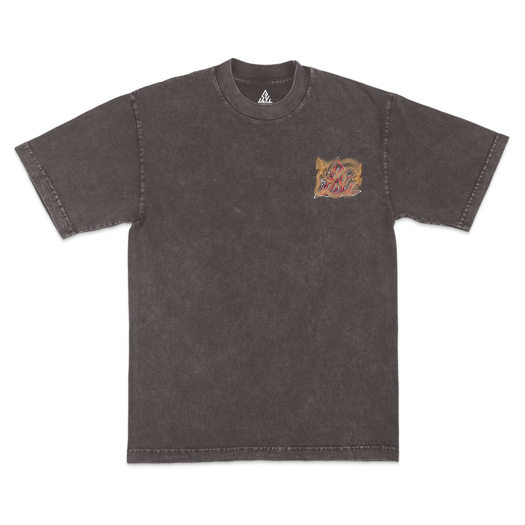 Desert's Wrath Heavyweight Mineral Wash Tee - Cocoa