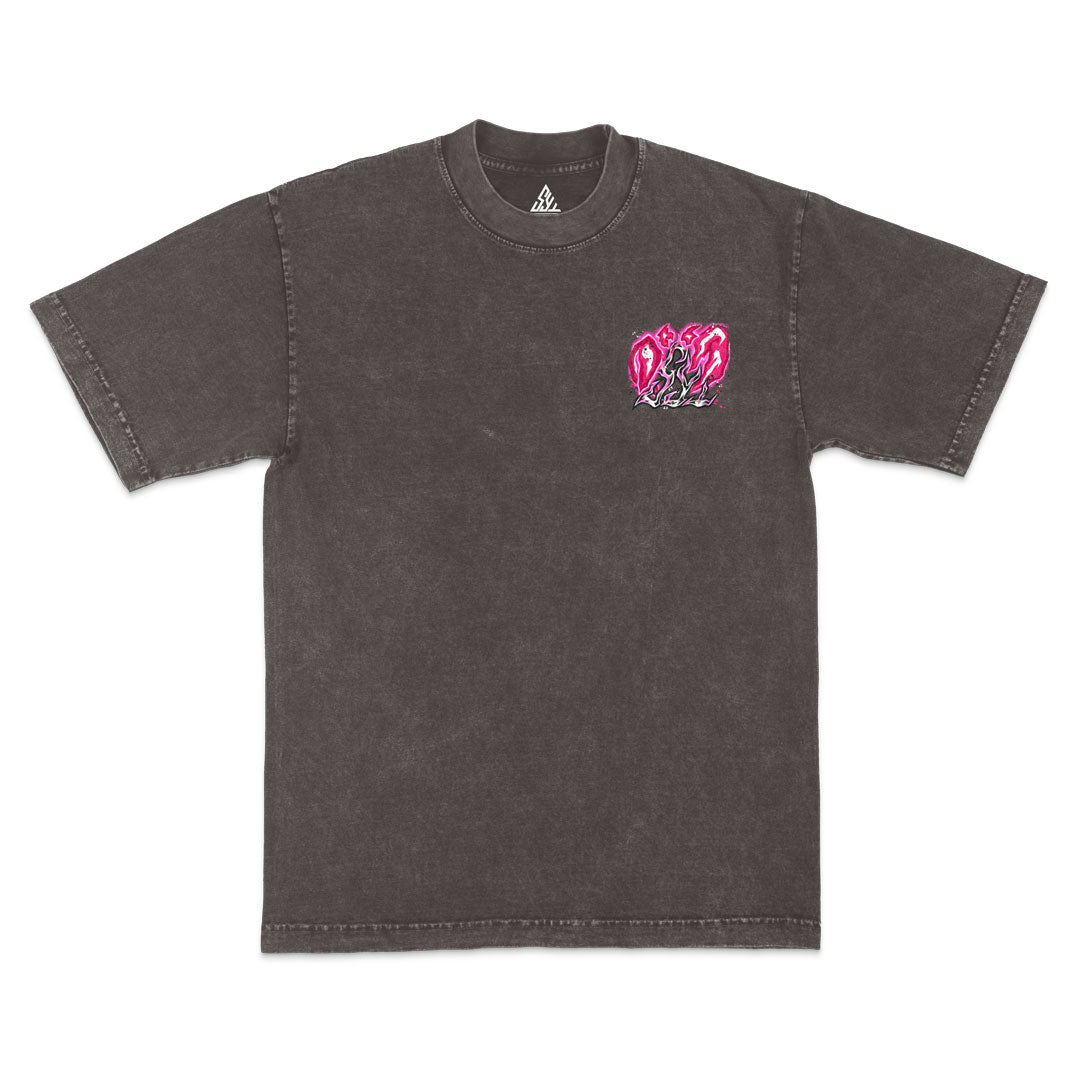 Nekomata Heavyweight Mineral Wash Tee - Cocoa