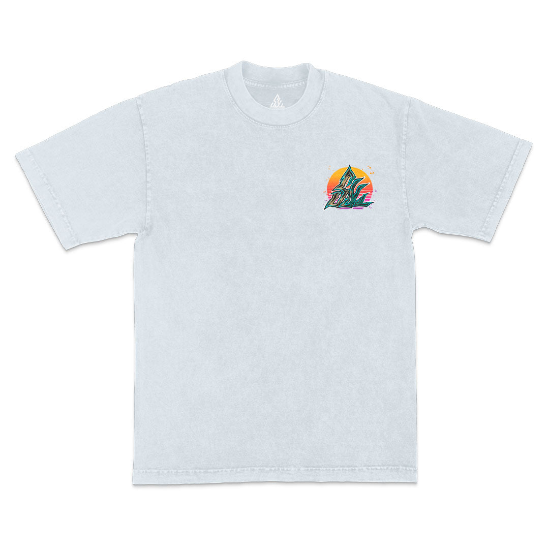 Survival Heavyweight Mineral Wash Tee - Ice Grey