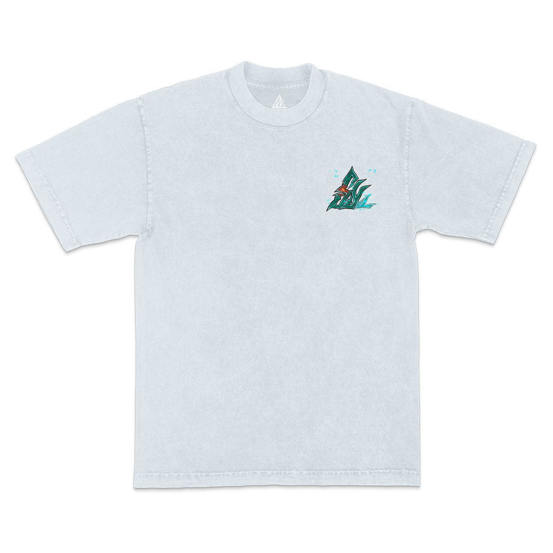 Sacrifice Heavyweight Mineral Wash Tee - Ice Grey