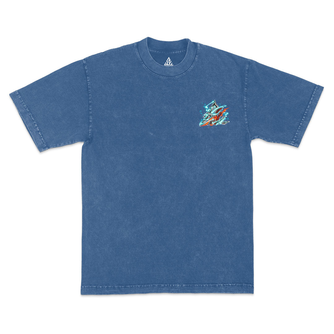 Storm's Chosen Heavyweight Mineral Wash Tee - Indigo