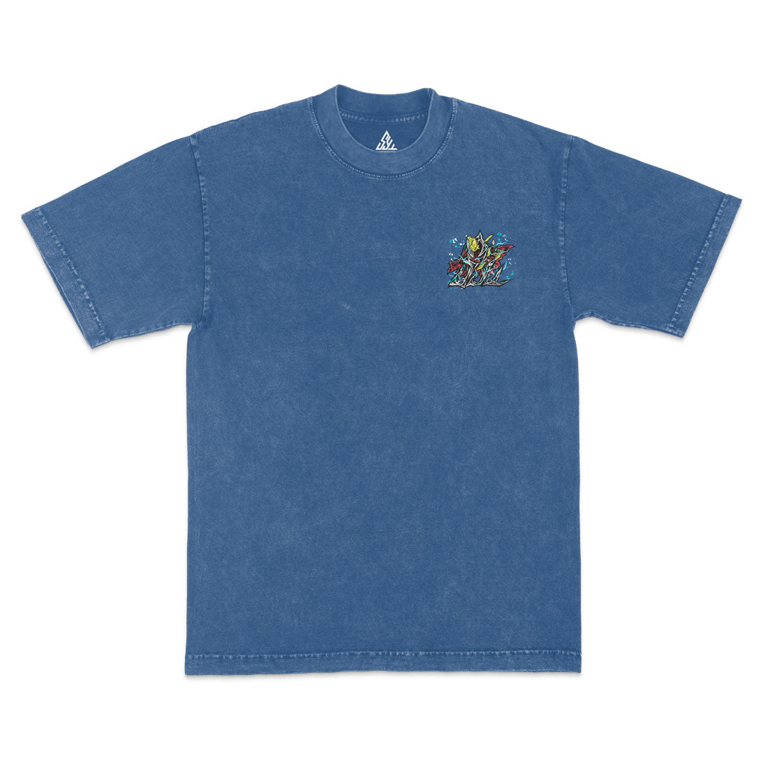 Permeation Heavyweight Mineral Wash Tee - Indigo
