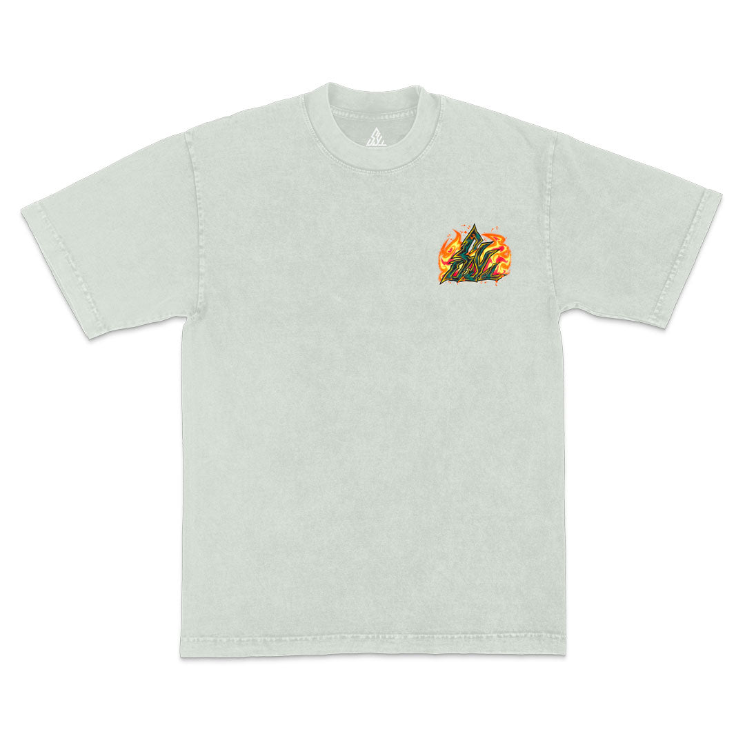 Unforgettable Heavyweight Mineral Wash Tee - Limestone