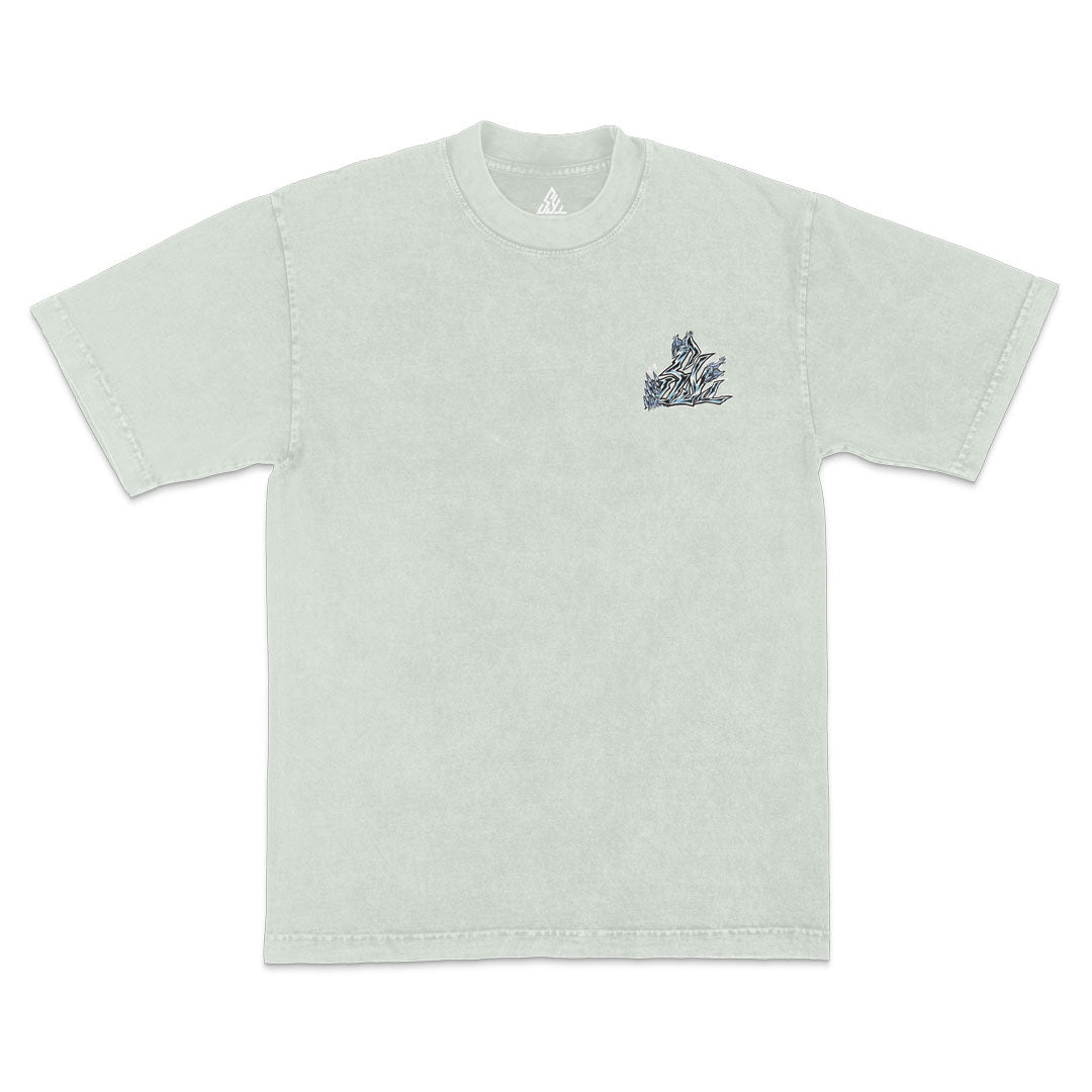 Hakka no Tagame Heavyweight Mineral Wash Tee - Limestone