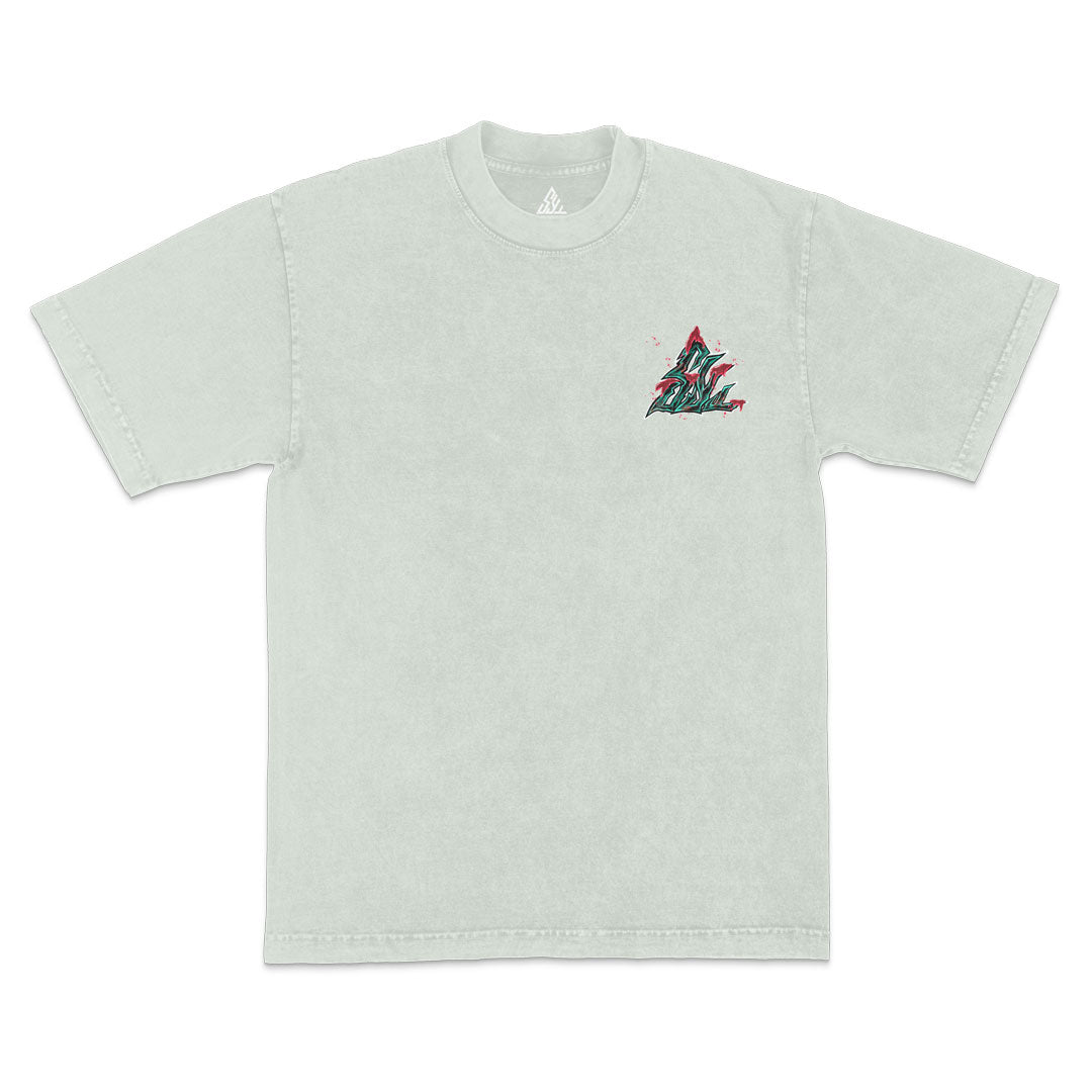 Humanity's Strongest Heavyweight Mineral Wash Tee - Limestone