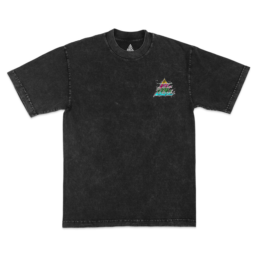 Demon Conquerors Heavyweight Mineral Wash Tee - Black